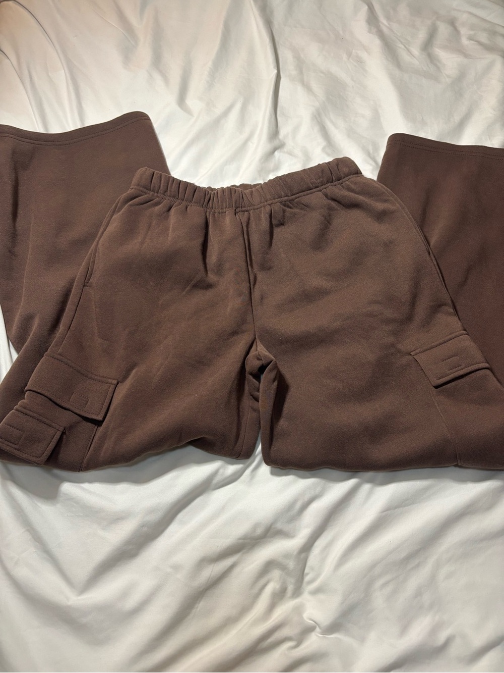 Justify Brown Cargo Track Joggers